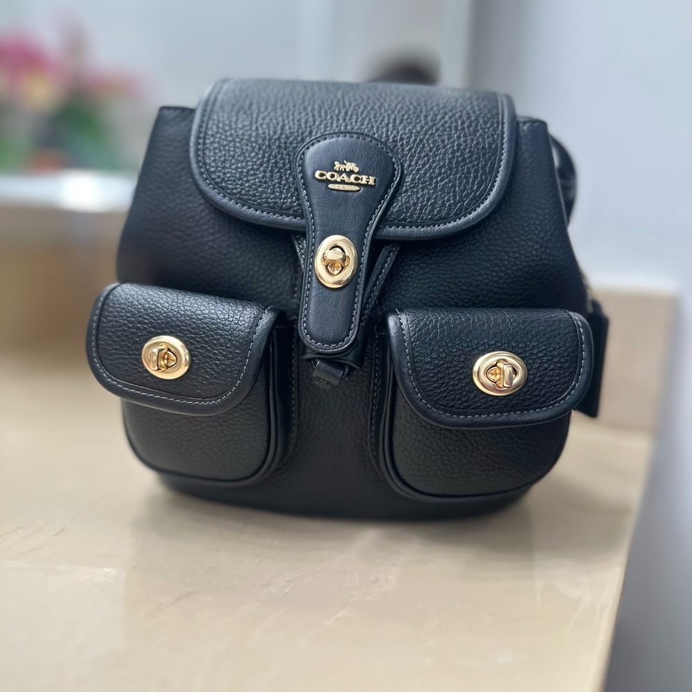 Coach Hadley Black Backpack-Free shipping